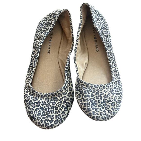 Lucky Brand Cheetah Leopard Flats-Size 7.5 - Picture 2 of 4